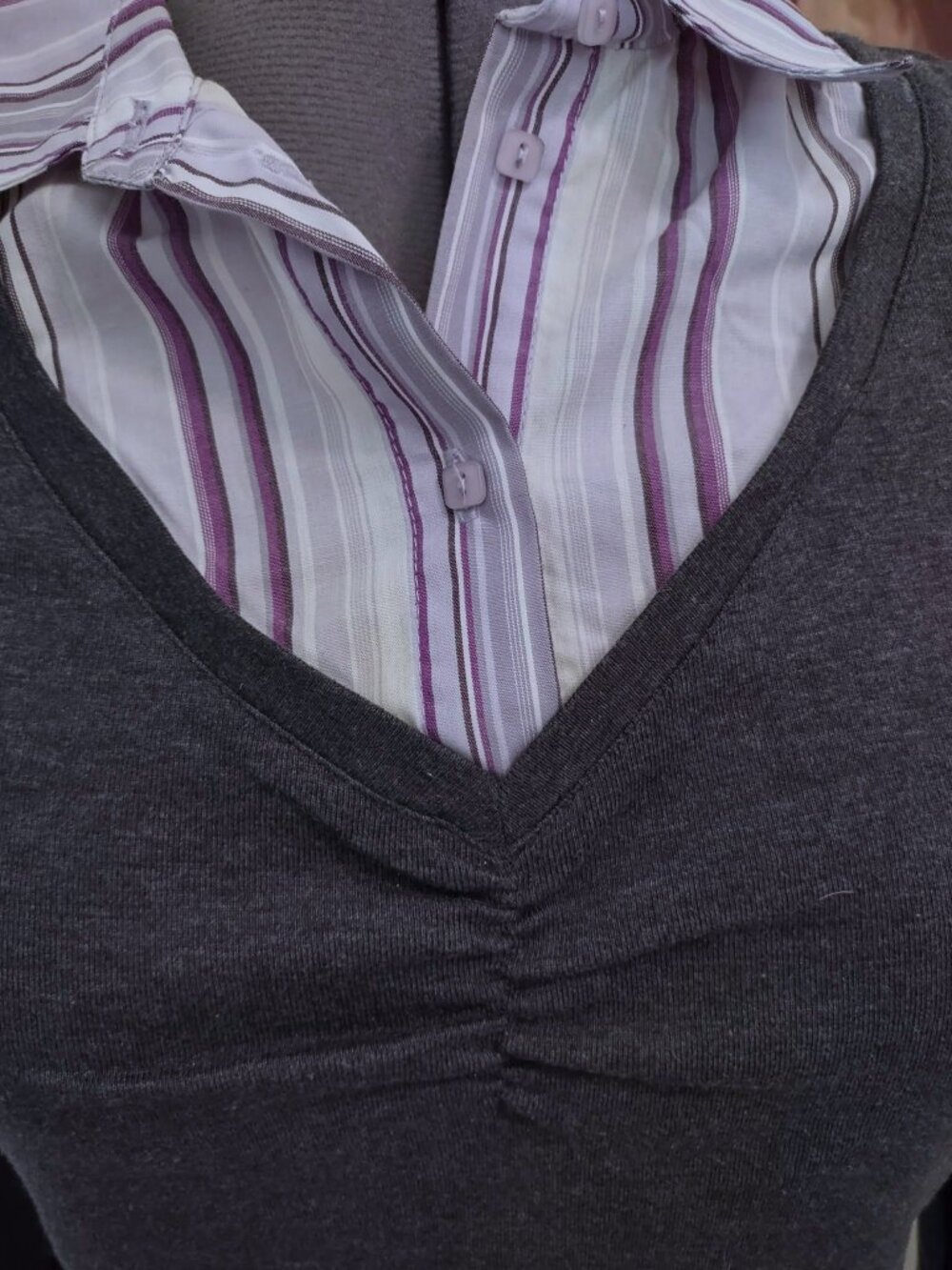 L. A. Blues Collared Blouse - Picture 2 of 3